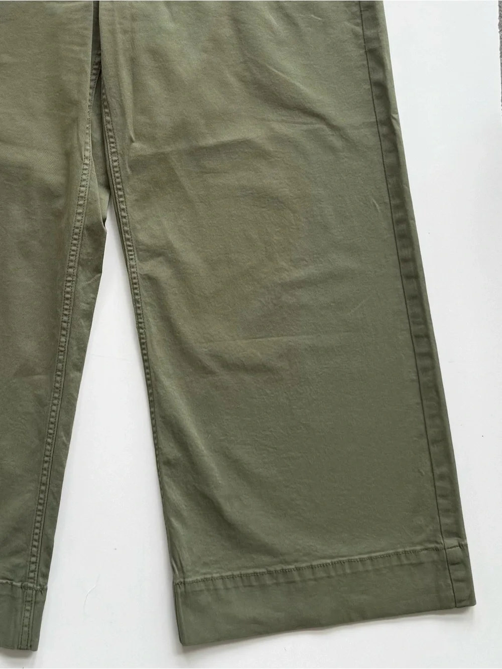 Caslon Ultra High Rise Green Twill Pants size 8 - Picture 6 of 8